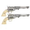 Image 1 : PAIR OF 1851 NAVY STYLE REPLICA REVOLVERS.