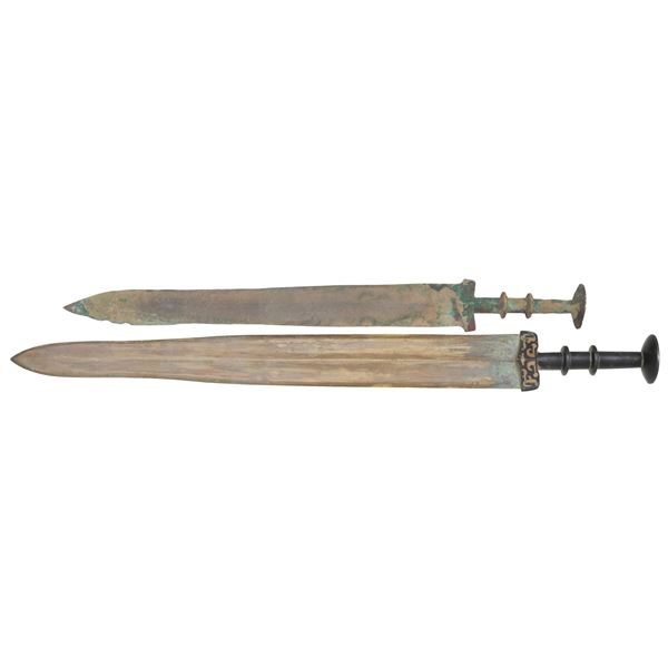 2 EARLY CHINESE SWORDS.