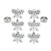 Image 5 : Fancy 18k White Gold 0.80 ctw Round Diamond 3 Tier Butterfly Drop Dangle Earring