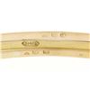 Image 6 : (3) 14k Yellow Gold 7.5" Polished & Textured Slip On Stack Bangle Bracelet Set