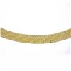 Image 5 : 14k Gold 9.1mm 17" Textured & Polished Fancy Flat Link w/ Beaded Edges Necklace