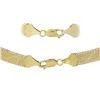 Image 6 : 14k Gold 9.1mm 17" Textured & Polished Fancy Flat Link w/ Beaded Edges Necklace