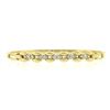 Image 2 : 6.5" 14k Yellow Gold 0.60 ctw Diamond Polished Open Bangle Bracelet w/ Clasp