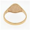 Image 6 : NEW Classic 14K Rose Gold Engraveable Oval Center Polished Petite Signet Ring