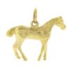 Image 3 : Vintage 14K Yellow Gold Detailed Polished 3D Horse Collectible Charm Pendant