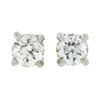 Image 1 : Antique Platinum .78 ctw Old European Diamond 4 Prong Basket Classic Stud Earrin
