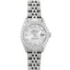 Image 2 : Rolex Ladies Quickset Stainless Steel Silver Diamond Bezel Datejust Wristwatch 2