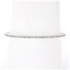 Image 1 : NEW 14k White Gold 0.90 ctw Round Diamond 6.25" Flexible Stackable Bangle Bracel