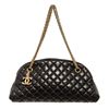 Image 1 : Chanel Black Leather Small Just Mademoiselle Bowling Bag