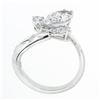 Image 9 : Vintage Platinum 2.53 ctw GIA D/IF Marquise Floral Wrap Diamond Baguette Ring
