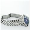 Image 9 : Rolex Mens Stainless Steel Blue Vignette Diamond And Sapphire Datejust Wristwatc