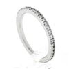 Image 9 : 14k White Gold 0.55 ctw Prong Round Diamond Thin Stack Wedding Eternity Band Rin