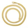 Image 3 : Italian 14k Gold 4.65mm 16" Polished Fancy Flat Herringbone Link Chain Necklace