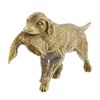 Image 5 : Vintage 18K Gold DETAILED Chesapeake Bay Retriever Hunting Dog & Duck Pin Brooch