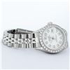 Image 5 : Rolex Ladies Quickset Stainless Steel White Diamond Lugs And Datejust Wristwatch