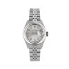 Image 2 : Rolex Ladies Stainless Steel Quickset Silver Index Dial Smooth Bezel Jubilee Ban