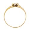 Image 8 : Antique 10k Gold.25 ctw Old European Diamond Flower Prong Setting Engagement Rin