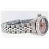 Image 3 : Rolex Ladies Quickset Sapphire Stainless Steel Salmon Diamond Lugs Datejust Wris