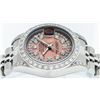 Image 9 : Rolex Ladies Quickset Sapphire Stainless Steel Salmon Diamond Lugs Datejust Wris