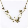Image 2 : 16.5" Antique Victorian 14k Gold Seed Pearl Clover Wire Work Rope Chain Necklace