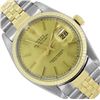 Image 1 : Rolex Mens Two Tone Gold And Steel Champagne Index Datejust Wristwatch 36MM