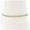 Image 2 : NEW Classic 14k Gold VS F 3.23 ctw Round Brilliant Diamond Line Tennis Bracelet