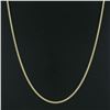 Image 4 : NEW Unisex Solid 14k Yellow Gold 2.6mm Miami Cuban Curb Link 20" Chain Necklace