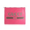Image 1 : Gucci Hot Pink Leather Portfolio Clutch