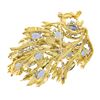 Image 3 : Jack Gutschneider Handmade 18k Gold 16.5 ctw Tanzanite Diamond Large Flame Brooc