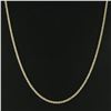 Image 4 : 14k Two Tone Gold 17" 3.1mm Fancy Polished Unique Twisted Link Chain Necklace