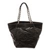 Image 1 : Chanel Black Caviar Leather CC Chain Tote Bag