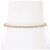 Image 1 : NEW 14k Rose Gold 1.14 ctw Round Diamond 6.25" Flexible Stackable Bangle Bracele