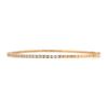 Image 4 : NEW 14k Rose Gold 1.14 ctw Round Diamond 6.25" Flexible Stackable Bangle Bracele