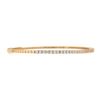 Image 5 : NEW 14k Rose Gold 1.14 ctw Round Diamond 6.25" Flexible Stackable Bangle Bracele
