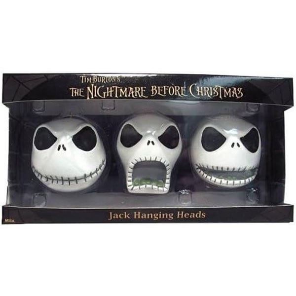 “Nightmare Before Christmas” Jack Hanging Heads Ornament Set.