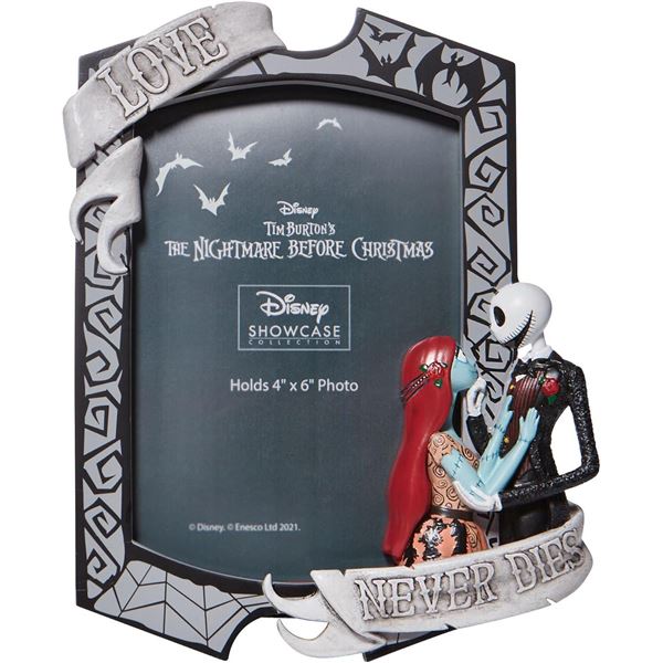 A Disney Showcase Collection Jack and Sally Picture Frame.