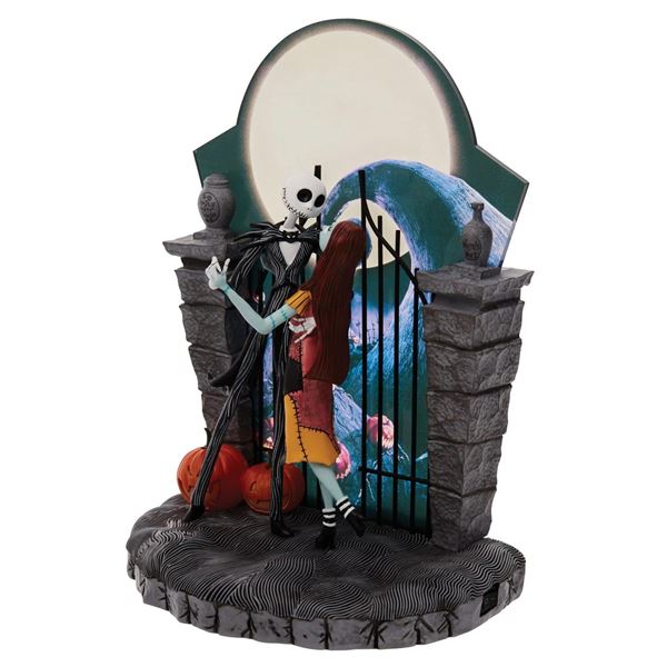 A Jack and Sally “Nightmare Before Christmas” Light-Up Figurine.