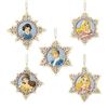 Image 1 : A Jim Shore Disney Princess Snowflake Ornament Set.