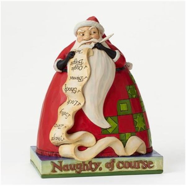 A “Nightmare Before Christmas” Jim Shore Santa Figurine.