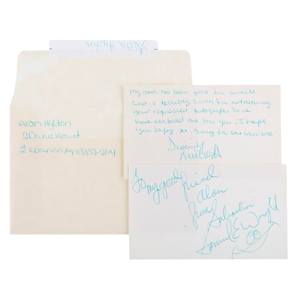 A Samuel E. Wright Signed Index Card.