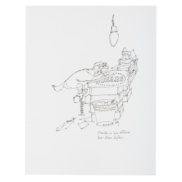 A "Rescuers" Orville Drawing Signed by Thomas W. Lay Jr.