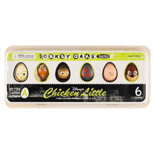 A “Chicken Little” Egg Carton Figure set.