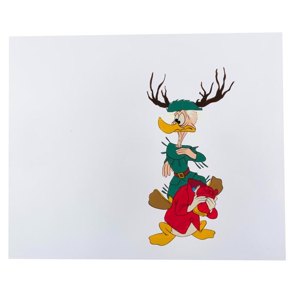 A  No Hunting  Grandpa Duck & Donald Duck Production Cel.