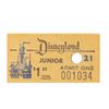 Image 2 : A 1950s Disneyland Single Admission Junior Ticket.