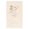 Image 1 : A Mickey Mouse Drawing Signed by Lee J. Ames.