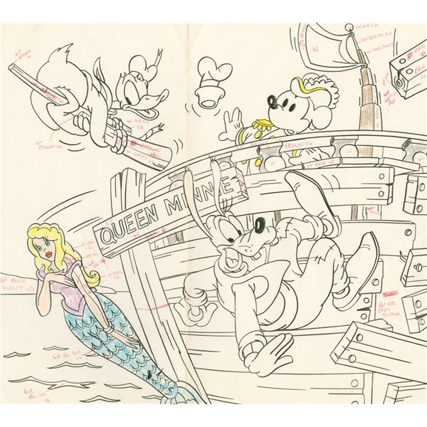 Mickey & Friends View-Master Slide Development Art.