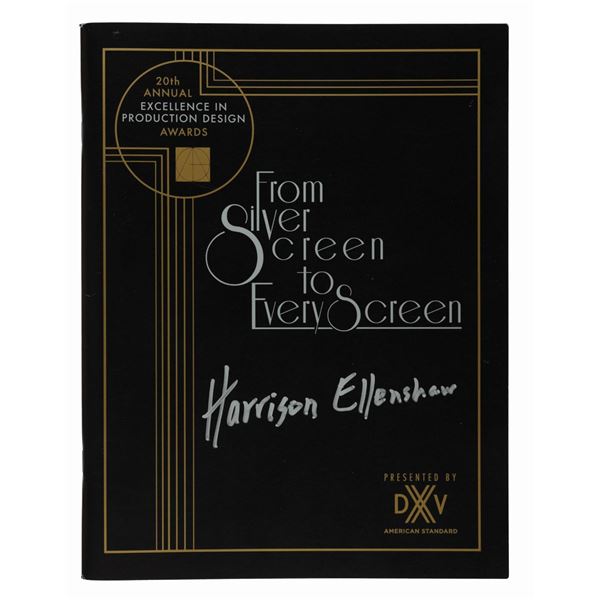 A Harrison Ellenshaw Signed Awards Ceremony Program.