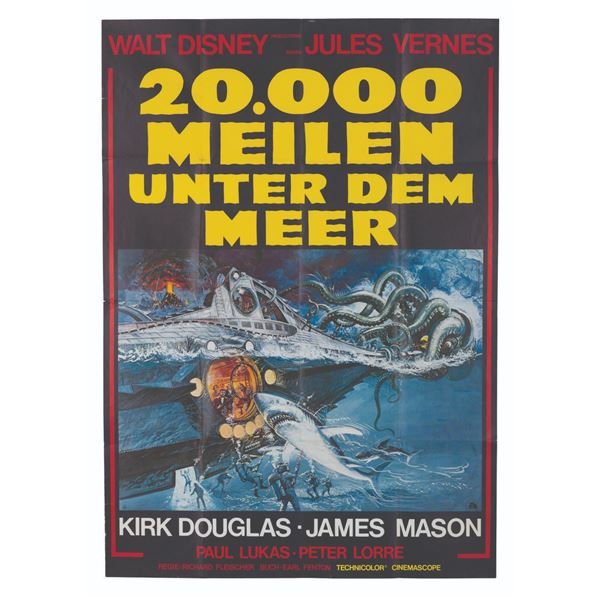 A "20,000 Leagues Under the Sea" A0 German Poster.