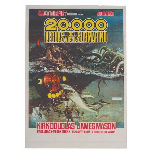 20,000 Leagues Under the Sea Argentinean Poster.
