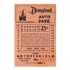 Image 1 : An Early Disneyland Parking Receipt.